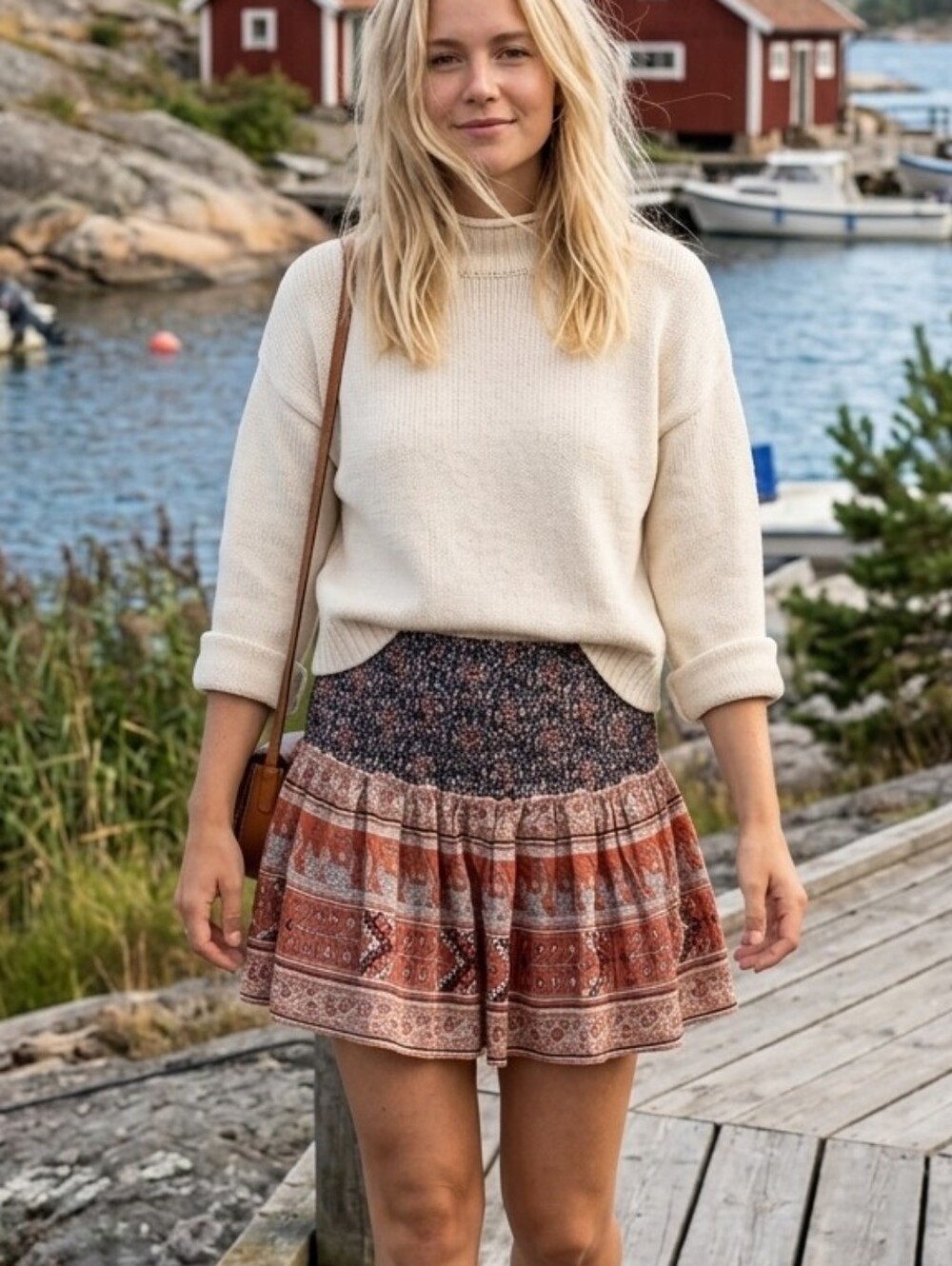 Ulla Johnson Boho Print Tiered Mini Skirt 4